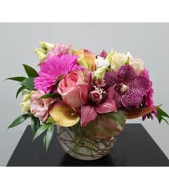 Blue Ridge Bloom Bowl. An arrangement by Blue Ridge Flowers.