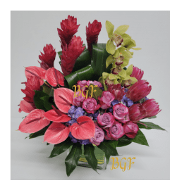 Tropical Sophistication. An arrangement by Brickell Exclusive Blooms.