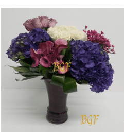 Royal and Romantic. An arrangement by Brickell Exclusive Blooms.