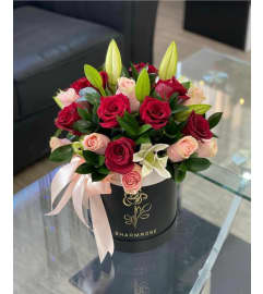 love box two. An arrangement by Butterflies Flower Shop.