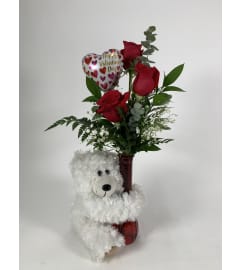 Rose hugger. An arrangement by DMP Flowers and Gifts.