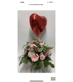 Love surprise. An arrangement by DMP Flowers and Gifts.