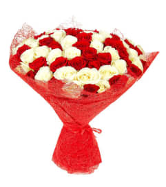 Hand Tied Rose Bouquet. An arrangement by Anthurium Gardens Florist.