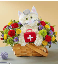Cure-All Kitty 2022. An arrangement by Royal Louis Florist.