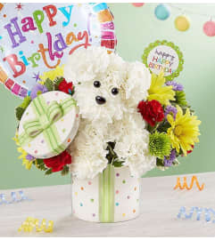Party Pooch 2022. An arrangement by Royal Louis Florist.