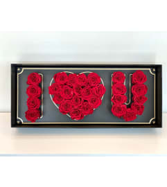 I Love You Red Roses. An arrangement by Love Story Florist.