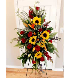 Loving Memory Spray. An arrangement by Flowers by Nancy Joslin.