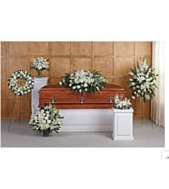 White Family Collection. An arrangement by Seasons Change Designs.
