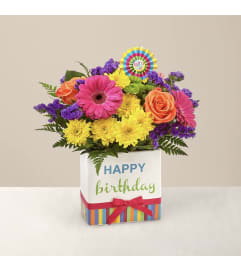 Birthday Brights Bouquet by Conny's Flower Shop. An arrangement by Conny's Flower Shop.