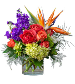 Sunrise in the Tropics. An arrangement by Deer Valley Florist and Flower Delivery.