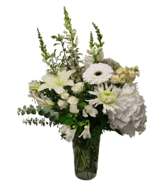 Simplistic Elegance. An arrangement by Harriet's Flower and Gift Shop.