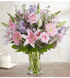 A Spring Fling. An arrangement by Anthurium Gardens Florist.