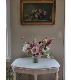 English Garden Arrangement. An arrangement by Foraged Floral of Cape Cod.