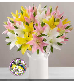 LILIES WITH LOVE 1. An arrangement by Butterflies Flower Shop.