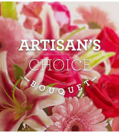 Artisan design: Fresh Flowers. An arrangement by St. Jude's Flowers.