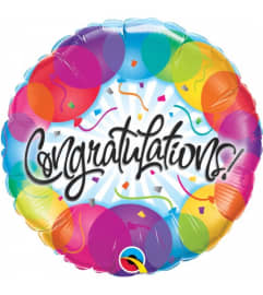 Congratulations Balloon-POCO. An arrangement by Country Florist.