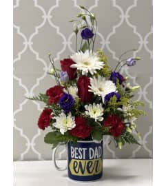 Best Dad For Ever. An arrangement by Shalimar Flower Shop.