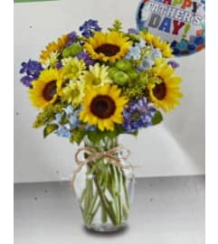 Sunflowers for Dad. An arrangement by Butterflies Flower Shop.