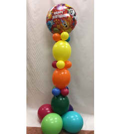 Party Animal Birthday QL Balloon Column. An arrangement by Balloon Bouquets Plus. Party Animal Birthday QL Balloon Column. An arrangement by Balloon Bouquets Plus.