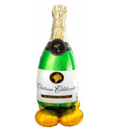 Wine Bottle 60 AirLoonz. An arrangement by Balloon Bouquets Plus.