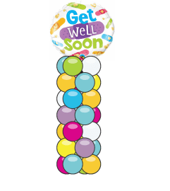Get Well Soon Bandages Mini Balloon Column. An arrangement by Balloon Bouquets Plus. Get Well Soon Bandages Mini Balloon Column. An arrangement by Balloon Bouquets Plus.