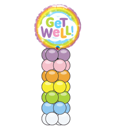 Get Well Rainbow Mini Balloon Column. An arrangement by Balloon Bouquets Plus. Get Well Rainbow Mini Balloon Column. An arrangement by Balloon Bouquets Plus.