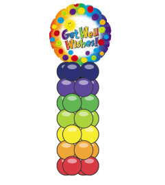 Get Well Swirls Mini Balloon Column. An arrangement by Balloon Bouquets Plus. Get Well Swirls Mini Balloon Column. An arrangement by Balloon Bouquets Plus.