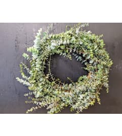 Eucalyptus Wreath- Fresh!. An arrangement by Fleur du Jour.