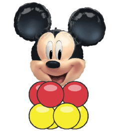 Mickey Mouse Balloon Super Table Topper. An arrangement by Balloon Bouquets Plus.