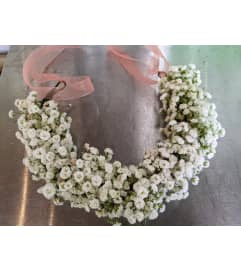 Baby's Breath Headwreath. An arrangement by Fleur du Jour.