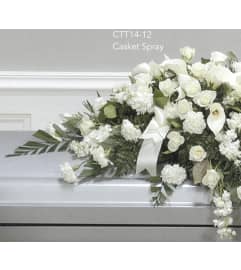 Casket Spray(Ctt14-12). An arrangement by Roma Flowers and Gifts.