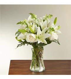 Glorious whites. An arrangement by Flower Buds Florist PEI.
