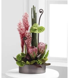 Brickell Tropical Garden. An arrangement by Brickell Exclusive Blooms.