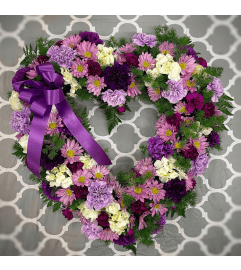 The Purple Heart. An arrangement by Marianne's Floral Garden.