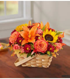 Crazy Fall Nights Basket. An arrangement by L and J Blooms.