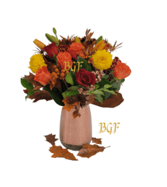 Elegant Autumn Fall. An arrangement by Aventura Glamour Flowers.