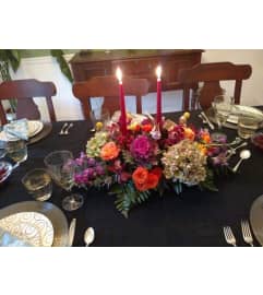 Grand Fall Center Piece. An arrangement by Mamaroneck Flowers.
