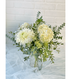 Blanca Minimalist. An arrangement by Brooklin Floral and Garden Shoppe Inc..