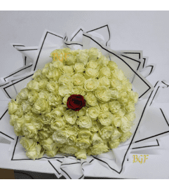 Unique Presentation Bouquet. An arrangement by Brickell Exclusive Blooms.