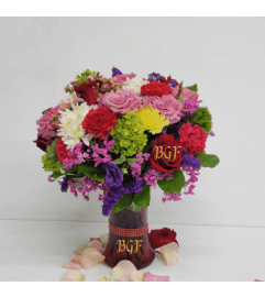 Filled with Colors Vase. An arrangement by Aventura Glamour Flowers. Filled with Colors Vase. An arrangement by Aventura Glamour Flowers.