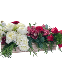 Christmas Elegance Centerpiece. An arrangement by L and J Blooms. Christmas Elegance Centerpiece. An arrangement by L and J Blooms.