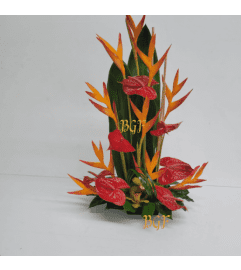 Tropical Pleasure. An arrangement by Brickell Exclusive Blooms.