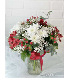 Pass the Cranberry Sauce. An arrangement by Brooklin Floral and Garden Shoppe Inc..