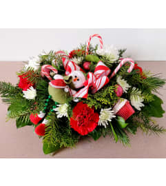 Candy Cane Parade. An arrangement by A Loving Touch Florist.