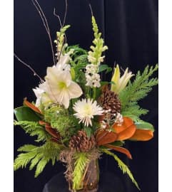 Winter Woodlands. An arrangement by Flowerville. Winter Woodlands. An arrangement by Flowerville.