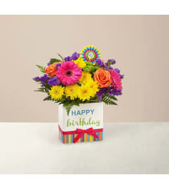happy birthday centerpiece. An arrangement by Last Minute Gifts and Flowers. happy birthday centerpiece. An arrangement by Last Minute Gifts and Flowers.