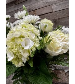 Designers Choice - Elegant White. An arrangement by The Farm and Floral Market.