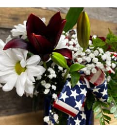 Designers Choice - Patriotic. An arrangement by The Farm and Floral Market.