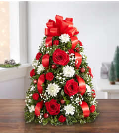 O'Christmas Tree. An arrangement by L and J Blooms. O'Christmas Tree. An arrangement by L and J Blooms.