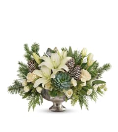 Winter Wilds Centrepiece. An arrangement by Mardi Gras Florist.
